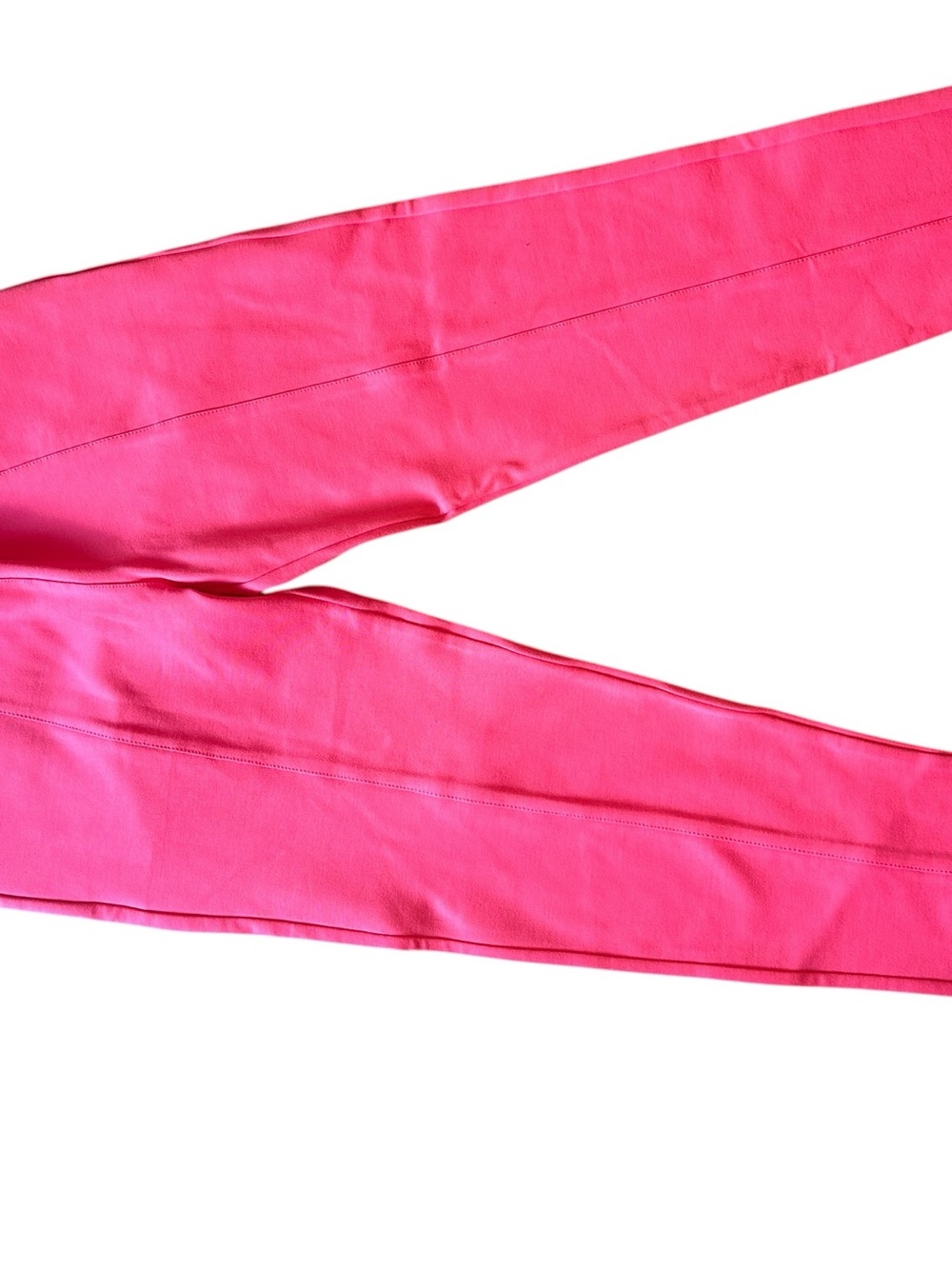 Betabrand Slim Pull-On Leggings in Bright Pink - Picture 2 of 5